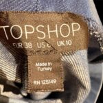 חצאית בצבע ג׳ינס Topshop-טופ שופ יד שנייה בנמיז - Nemyz