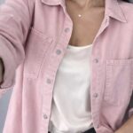 ג׳קט ג׳ינס ורוד ברשק Bershka – ברשקה יד שנייה בנמיז - Nemyz