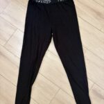 טייץ שחור גומי לוגו Topshop-טופ שופ יד שנייה בנמיז - Nemyz