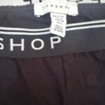טייץ שחור גומי לוגו Topshop-טופ שופ יד שנייה בנמיז - Nemyz